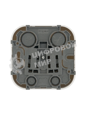 Розетка с заземлением с защитными шторками (Белая) Legrand 782220