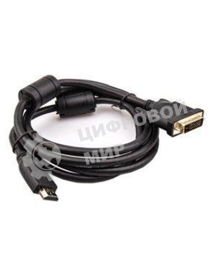 Кабель HDMI AM/DVI(24+1)M, 5м, CU, 1080P@60Hz, 2F, VCOM CG484GD-5M