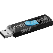 Флешка USB ADATA UV220 (AUV220-64G-RBKBL), 64Gb, USB 2.0, R/W 15/5, черный/голубой