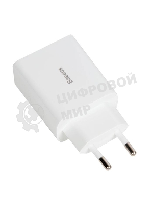 Сетевое зарядное устройство BASEUS Speed Mini, один порт Type-C, 20W, 5V, 3.0A, белый