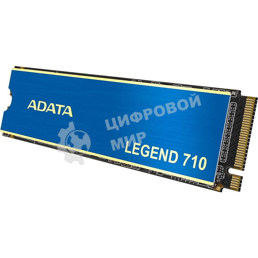 Накопитель SSD ADATA LEGEND 710, 256Gb, PCIe 3.0 x4, M.2 2280, NVMe, R/W 2100/1000, с радиатором
