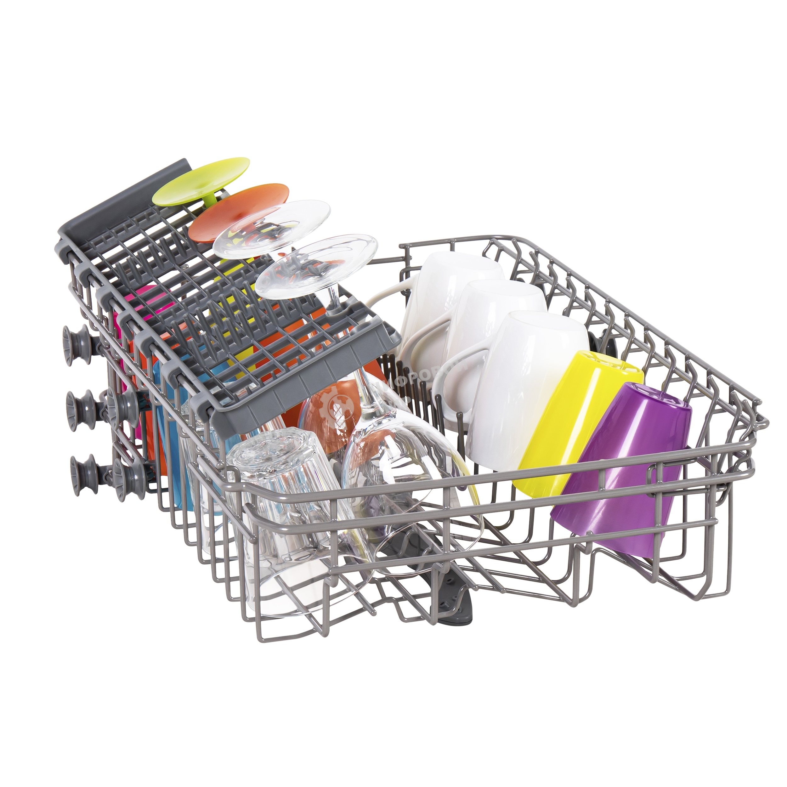 Посудомоечная машина Maunfeld MWF08S, белый, 44.8 см, 9 компл., 49 дБ, класс A+