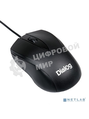 Мышь проводная Dialog Comfort MOС-15U черный, 1200 dpi, USB, кнопки - 3