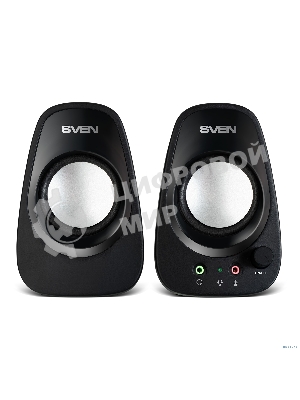 Колонки SVEN 190, 2.0, черный, USB, мощность 2x3 Вт(RMS)