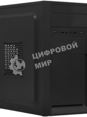 Компьютерный корпус Minitower ExeGate BAA-105U2-01-UNS350 (mATX, БП UNS350 с вент. 12см, 2*USB+2*USB 3.0, аудио, черный)