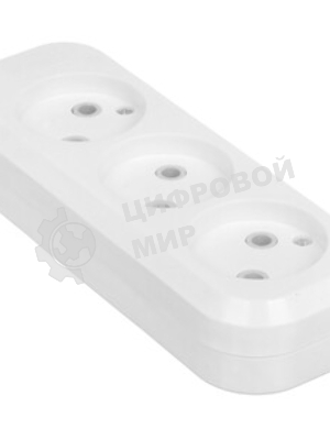Удлинитель бытовой Smartbuy (SBE-10-3-10m-N) 3 гн х 10,0 м белый