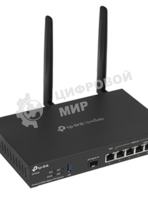 VPN-маршрутизатор TP-Link ER706W Omada с гигабитными портами и поддержкой Wi-Fi AX3000, 1 гиг. SFP WAN/LAN, 1 гиг. RJ45 WAN, 4 гиг. RJ45 WAN/LAN, USB 3.0, до 574 М/с на 2,4 ГГц + до 2402 М/с