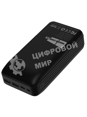 Портативный аккумулятор More choice (4620202550576) PB22-30 с кабелем 2USB 2.1A - 30000mAh черный