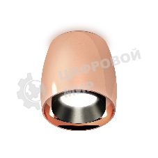 Светильник Ambrella Light XS1144001 PPG/PBK золото розовое полированное/черный полированный MR16 GU5.3 (C1144, N7031)