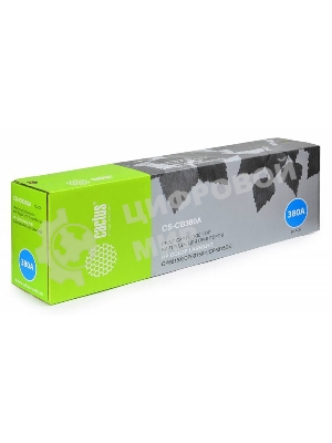 Тонер Картридж Cactus CS-CB380A черный для HP CLJ MFP CP6015X/6015XH/6015DE(16500 стр.)