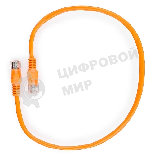 Патч-корд UTP Cablexpert PP12-0.5M/O cat.5e, 0.5м, литой, многожильный, оранжевый