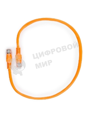 Патч-корд UTP Cablexpert PP12-0.5M/O cat.5e, 0.5м, литой, многожильный, оранжевый