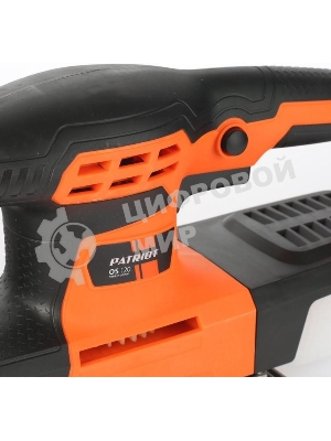 Вибрационная шлифовальная машина PATRIOT OS 120260 Вт, частота колебаний платформы 12 000 1/мин