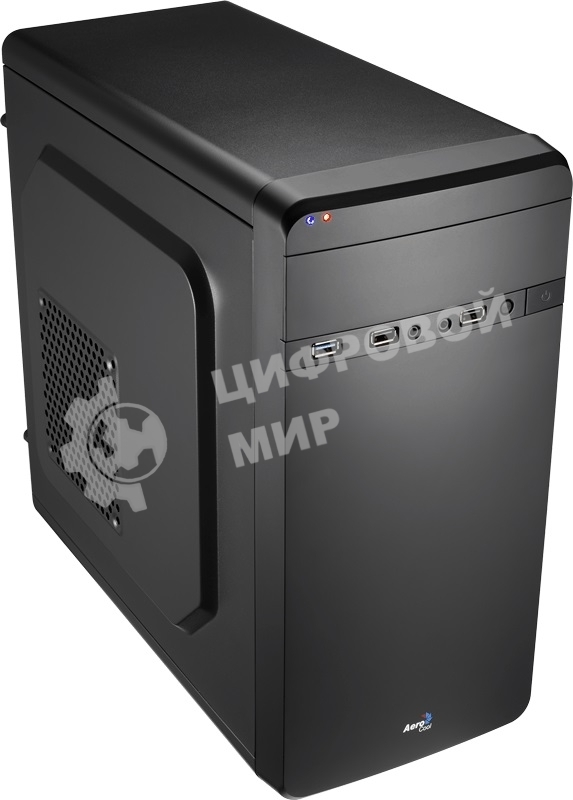 Компьютерный корпус Aerocool/Formula Qs-180 черный без БП mATX 1x80мм 2xUSB 2.0 1xUSB 3.0 audio