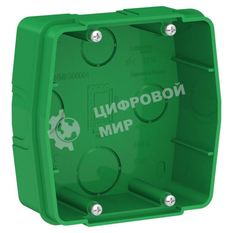 Коробка монтажная СП BLANCA для силовых розеток зел. SchE BLNMK000001