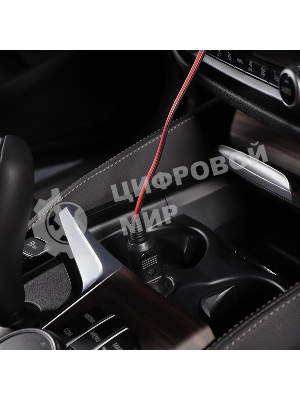 Автозарядка с индикатором Rexant (разъем 2.1х5.5) (АЗУ) шнур прямой 1.5 м