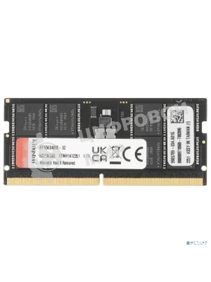 Оперативная память Kingston Fury Impact, DDR5, 32GB (1x32GB), 5600MHz, CL40, SO-DIMM