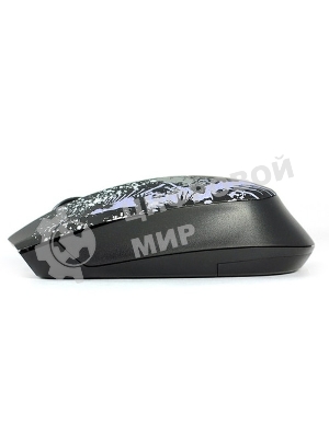 Мышь беспроводная Crown CMM-336W черный, 1600 dpi, радиоканал, USB, кнопки - 4