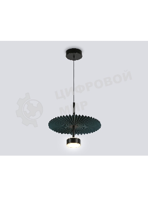 Светильник Ambrella light LH72605 BK/DB черный/синий 6W 3000K D300*260-1770