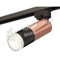 Светильник Ambrella light XT6302062 SBK/PPG/FR черный песок/золото розовое полированное/белый матовый MR16 GU5.3