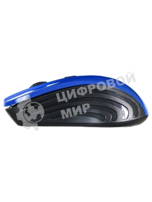Мышь беспроводная Oklick 545MW черный/синий, 1600 dpi, радиоканал, USB, кнопки - 4