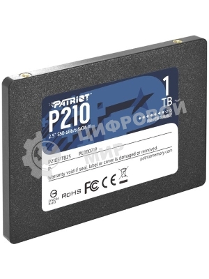Накопитель SSD Patriot P210, 1Tb, SATA III, 2.5