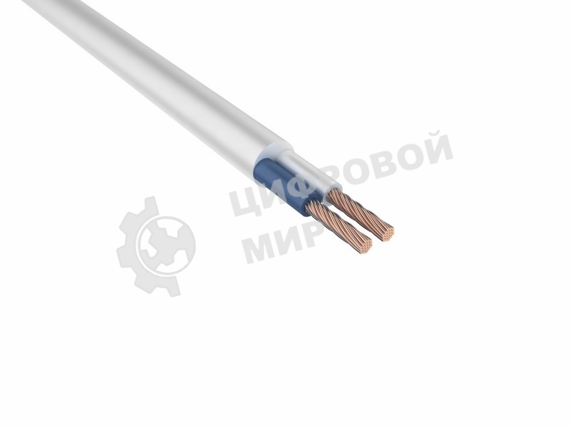 Провод соединительный ПВС 2х1,0 мм² 200 м белый ГОСТ 7399-97