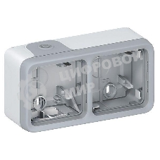 Коробка установочная ОП 2-м Plexo горизонт. сер. Leg 069672