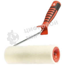 Валик в сборе Matrix велюр с двухкомп-ой ручкой, 180 мм, ворс 4 мм, D 48 мм, D ручки 6 мм