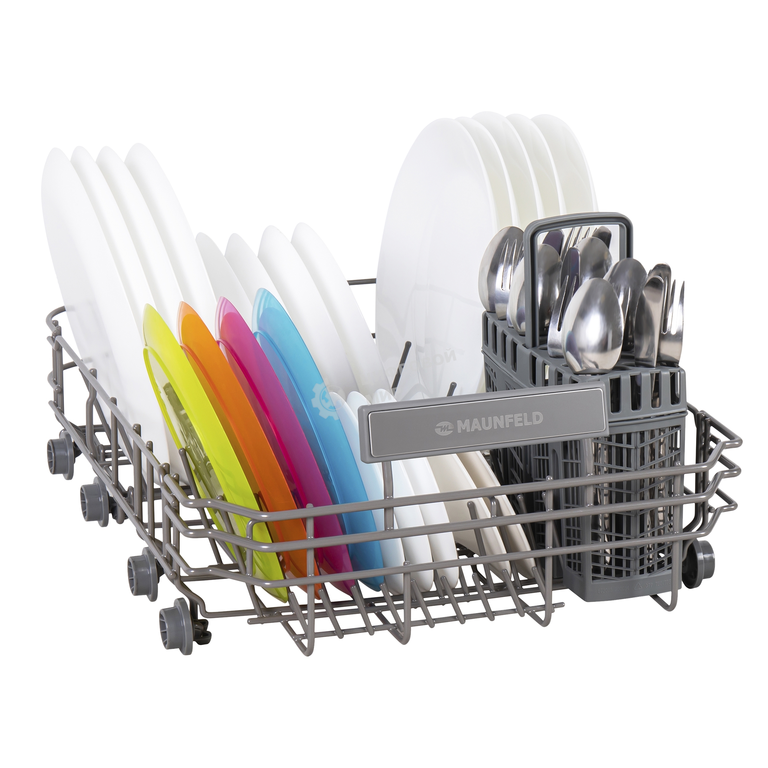 Посудомоечная машина Maunfeld MWF08S, белый, 44.8 см, 9 компл., 49 дБ, класс A+