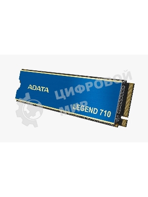 Накопитель SSD ADATA LEGEND 710, 256Gb, PCIe 3.0 x4, M.2 2280, NVMe, R/W 2100/1000, с радиатором