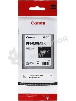 Картридж струйный Canon Pigment Ink PFI-030 Matte черный (TM240/TM340) 55ml