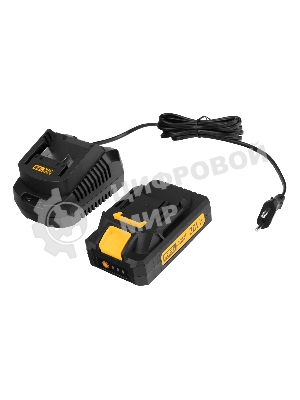 Портативная аккумуляторная газонокосилка Denzel CLM-22, Li-ion, 20В, 220 мм