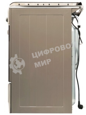 Плита комбинированная Gefest ПГЭ 6102-03 0027 серый, конфорок 4 шт, духовка 55 л, 60 см x 85 см x 60 см