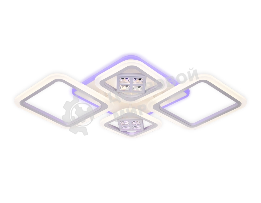 Светильник Ambrella light FA286/4 WH белый 101W 750*490*80 (ПДУ РАДИО 2.4G)