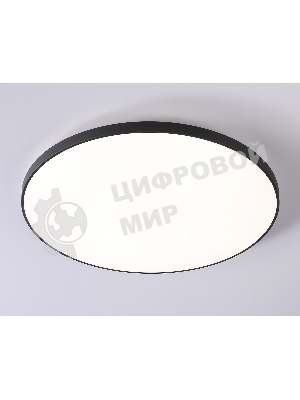 Потолочный светодиодный светильник Ambrella light FZ1227 BK черный IP44 43W 4200K D455*60 (Без ПДУ)