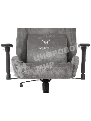 Кресло Бюрократ Knight N1 Fabric серый, ткань, 120 кг, механизм качания