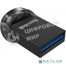 Флешка USB Sandisk CZ430 ULTRA FIT (SDCZ430-256G-G46), 256Gb, USB 3.1, R/W 130/40, черный