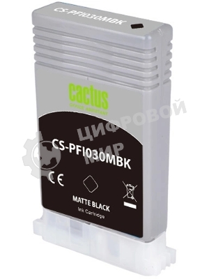 Картридж струйный Cactus CS-PFI030MBK PFI-030MBK черный матовый (55мл) для Canon imagePROGRAF TA-20/30