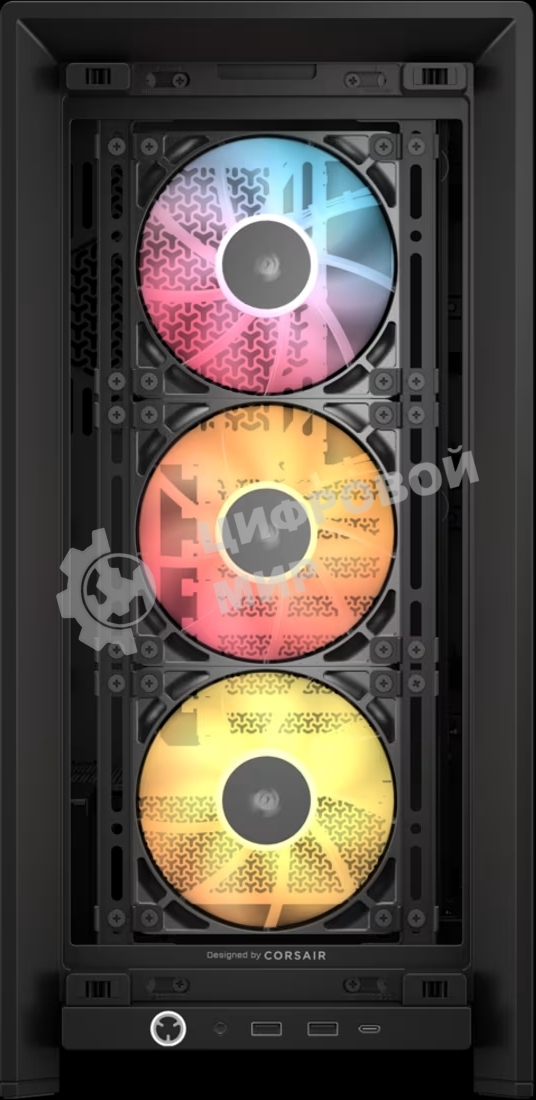 Корпус без блока питания Corsair Frame 4000D RS ARGB, Midi-Tower, TG, 3x120мм ARGB, 2xUSB-A 3.2, 1xUSB 3.2 Type-C, E-ATX, ATX, mATX, mITX Black