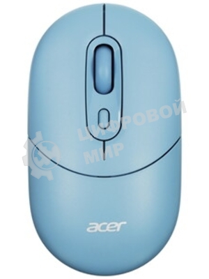 Мышь беспроводная Acer OMR301 синий, 1600 dpi, радиоканал, Bluetooth, USB, кнопки - 4