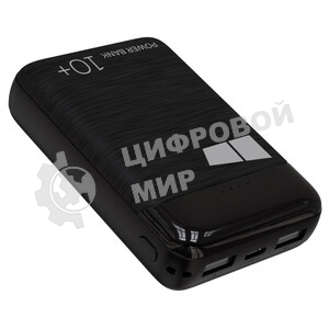 Портативный аккумулятор MORE CHOICE (4620202552532) PB19-10 черный - 10000mAh 2USB