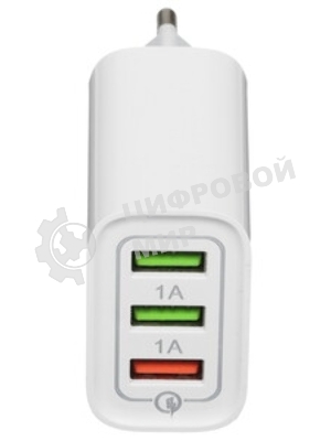 Сетевое зарядное устройство Rexant 2 x USB, 5V, 2.4 A, белое