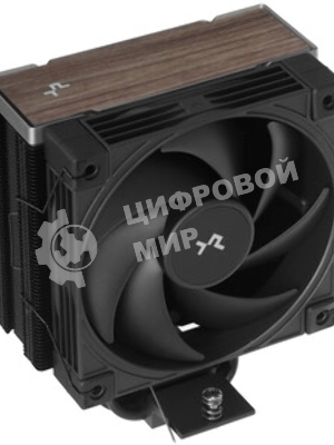 Кулер для процессора DEEPCOOL AK400 G2 LGA1851/1700/1200/115X/AM5/AM4 (12шт/кор, TDP 220W, PWM, Fan 120мм, 4 тепл. Трубки, Wood-grain top cover, черный) RET (R-AK400G2-BKNNMN-GJD)