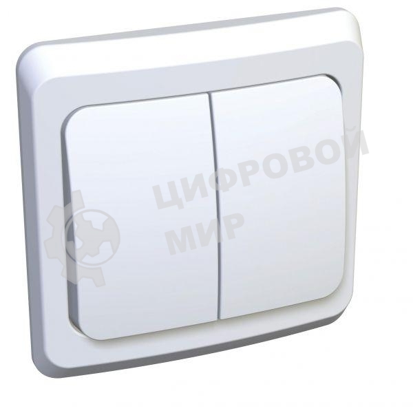 Выключатель 2-кл. СП Этюд 10А IP20 с индик. белый SchE BC10-006B