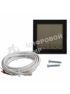 Терморегулятор сенсорный с автоматическим программированием Rexant, R200B, черный