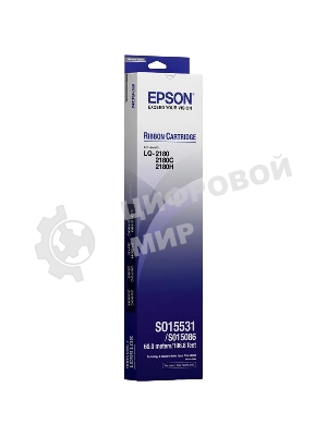 Картридж ленточный Epson C13S015086BA черный для FX-2170/2180 LQ-2180/2170/2070/2080