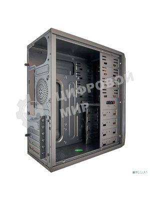 Компьютерный корпус ExeGate EX278402RUS Miditower ExeGate XP-329S Black, ATX, (без БП), 2хUSB, Audio