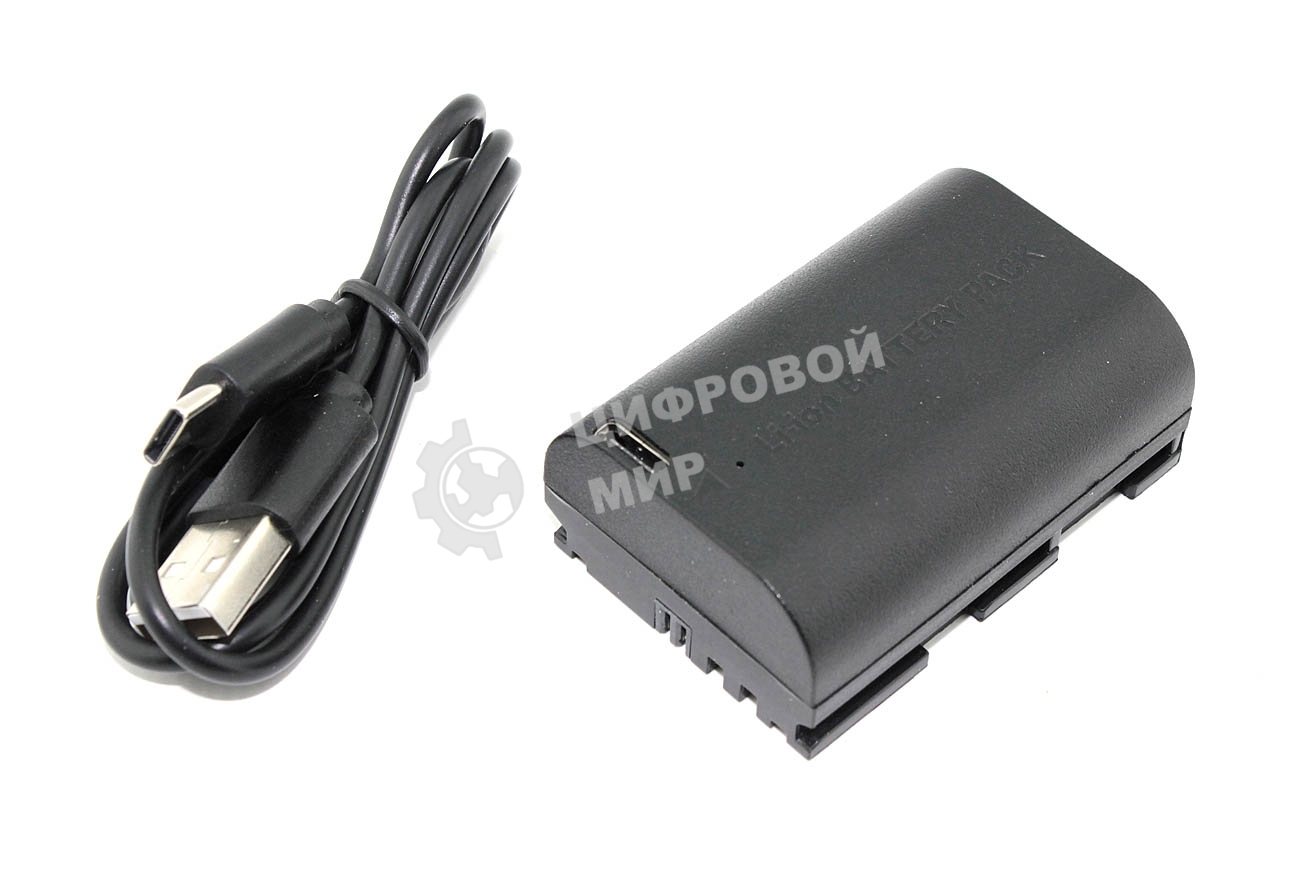 Аккумуляторная батарея для фотоаппарата Canon EOS 5D Mark II (LP-E6 Pro) USB Type-C 7.4V 2250mAh