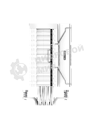 Кулер для процессора PCCooler RZ400 V2 WH белый 120мм алюминий+медь 2000rpm 32db 4-pin 230W 155мм